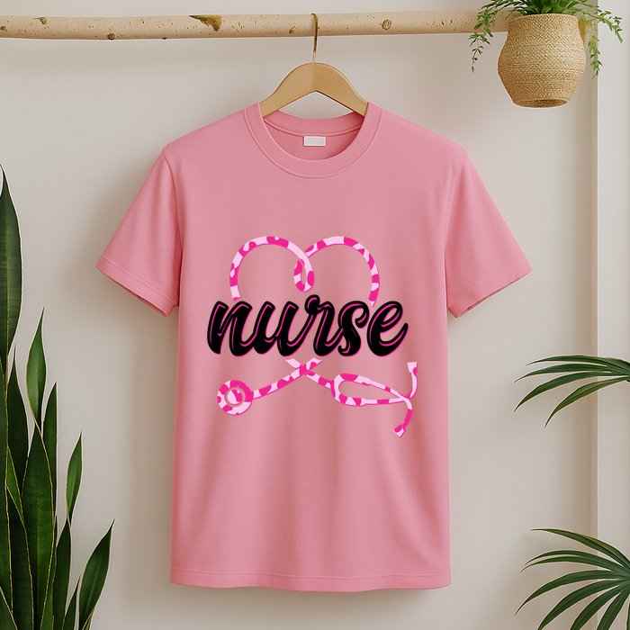 Cute Valentines Day Nurse Heart Stethoscope T-Shirt