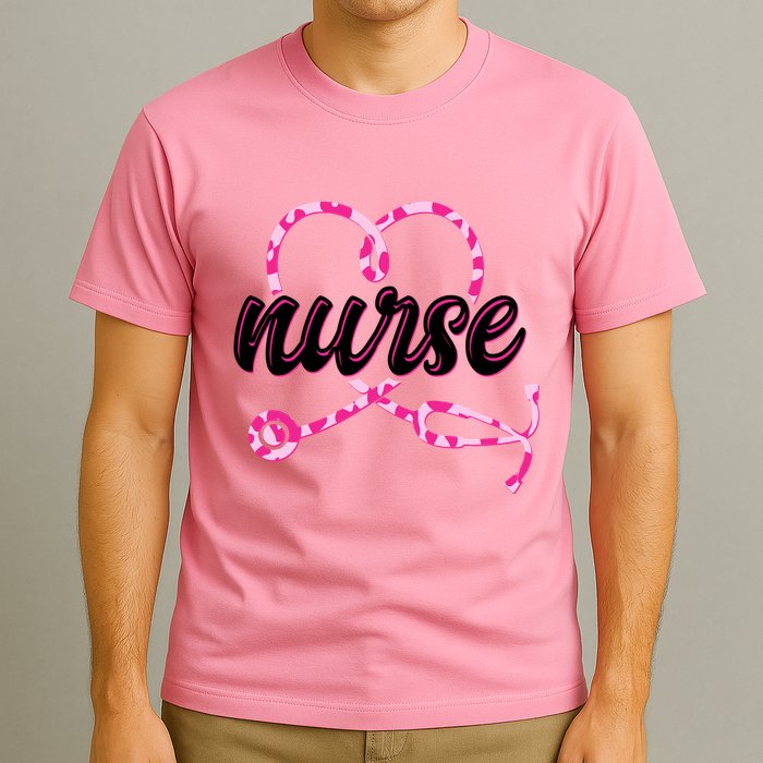 Cute Valentines Day Nurse Heart Stethoscope T-Shirt
