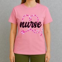 Cute Valentines Day Nurse Heart Stethoscope T-Shirt
