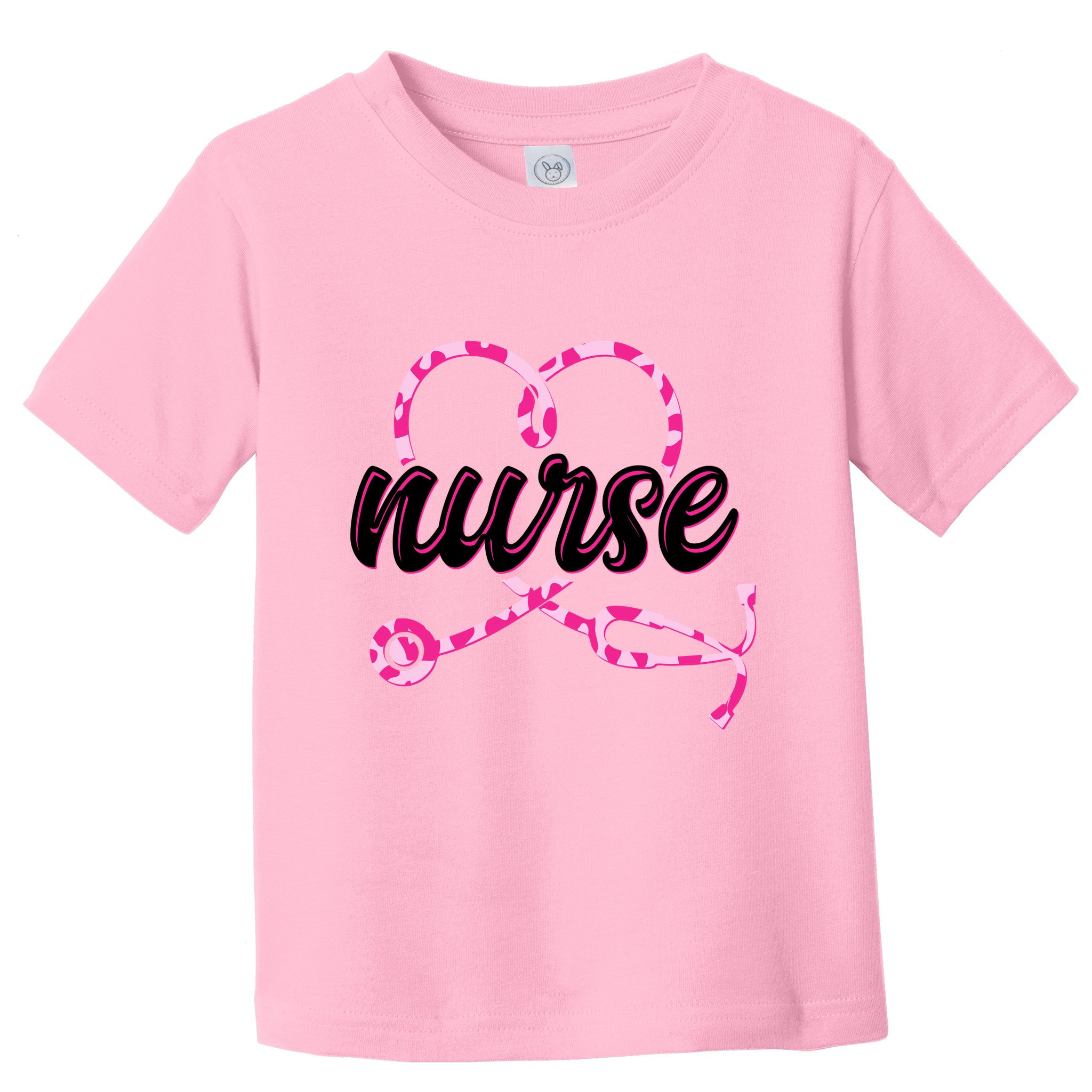 Cute Valentines Day Nurse Heart Stethoscope Toddler T-Shirt