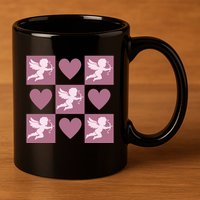Cupid Valentines Day Heart Love 11oz C Handle Ceramic Mug
