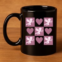 Cupid Valentines Day Heart Love 11oz C Handle Ceramic Mug
