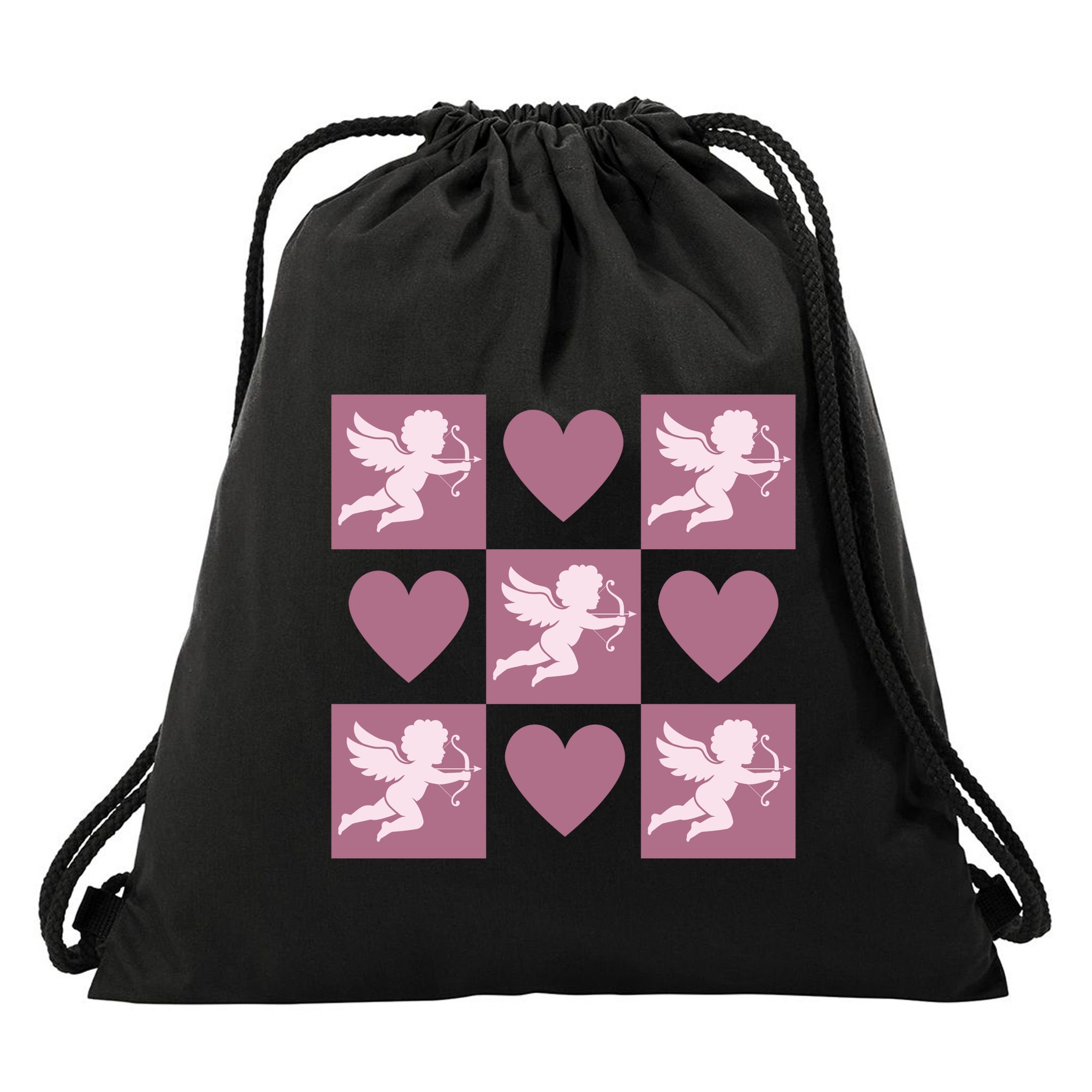 Cupid Valentines Day Heart Love Drawstring Bag