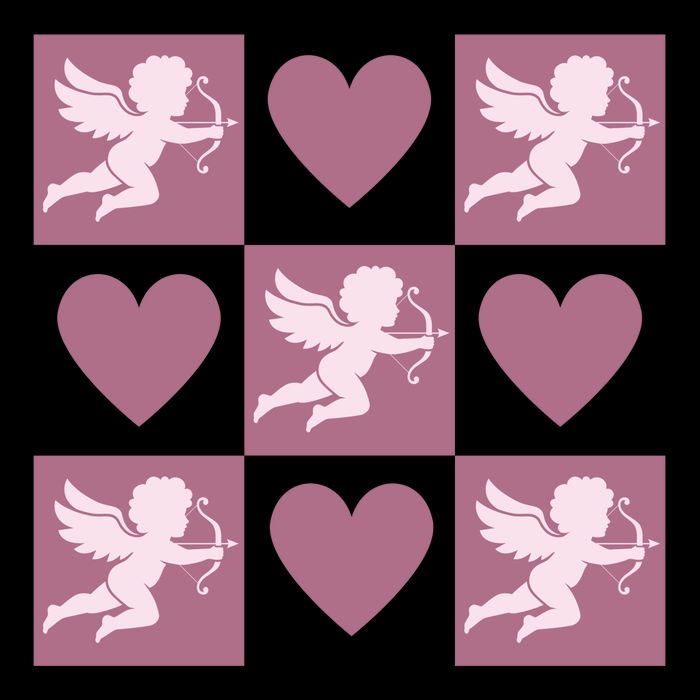 Cupid Valentines Day Heart Love Drawstring Bag