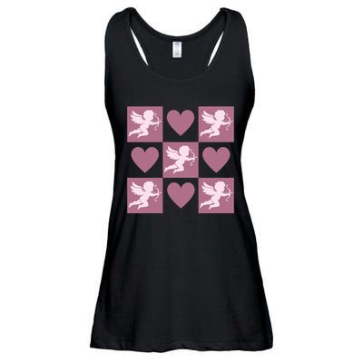 Cupid Valentines Day Heart Love Ladies Essential Flowy Tank