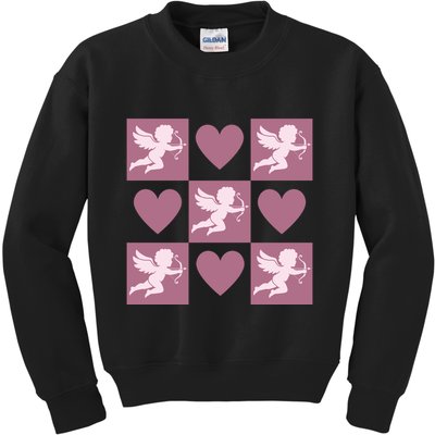Cupid Valentines Day Heart Love Kids Sweatshirt