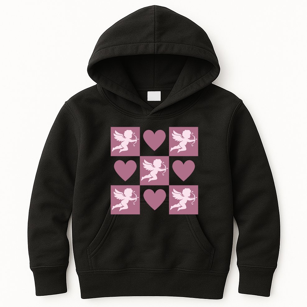 Cupid Valentines Day Heart Love Kids Hoodie