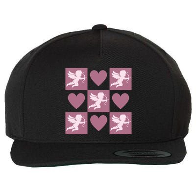 Cupid Valentines Day Heart Love Wool Snapback Cap