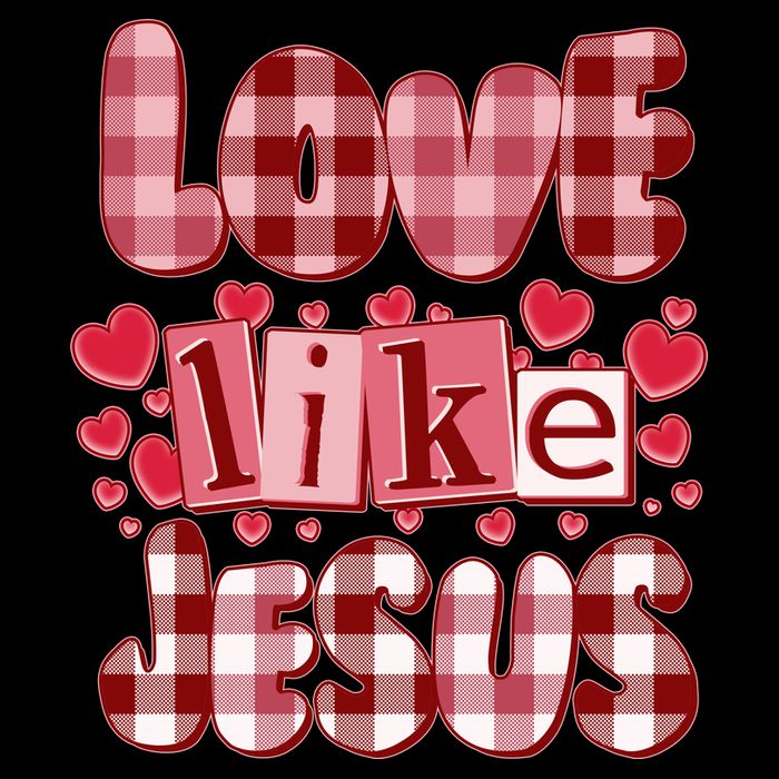 Cute Valentines Day Love Like Jesus Toddler T-Shirt