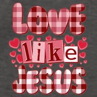 Cute Valentines Day Love Like Jesus Vector Backpack