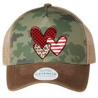 Cute Valentines Day Heart Pattern Legacy Tie Dye Trucker Hat