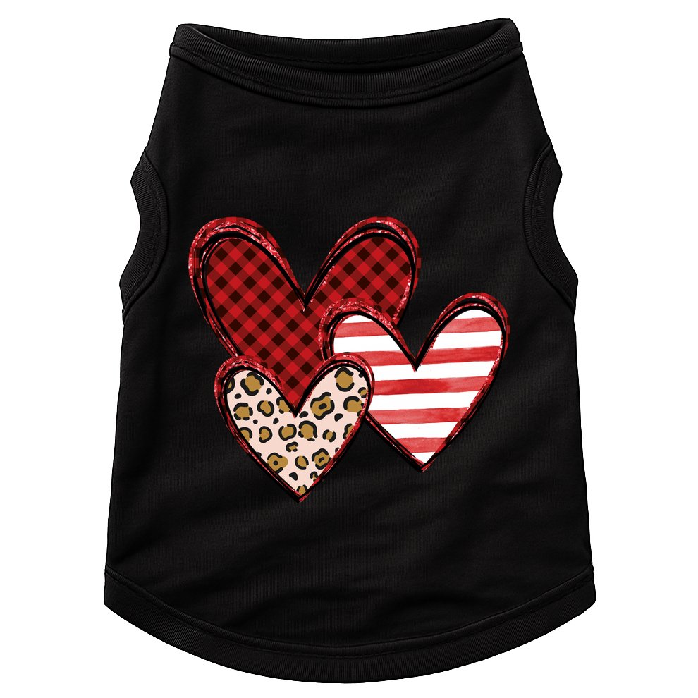 Cute Valentines Day Heart Pattern Doggie Tank