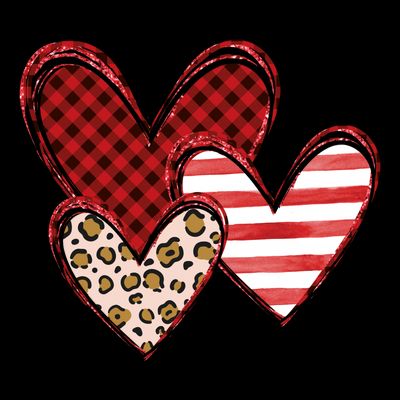 Cute Valentines Day Heart Pattern T-Shirt