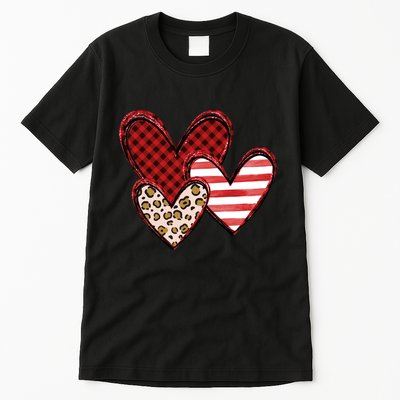 Cute Valentines Day Heart Pattern Tall T-Shirt