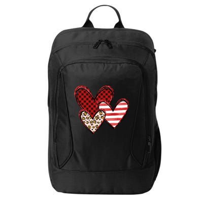 Cute Valentines Day Heart Pattern City Backpack