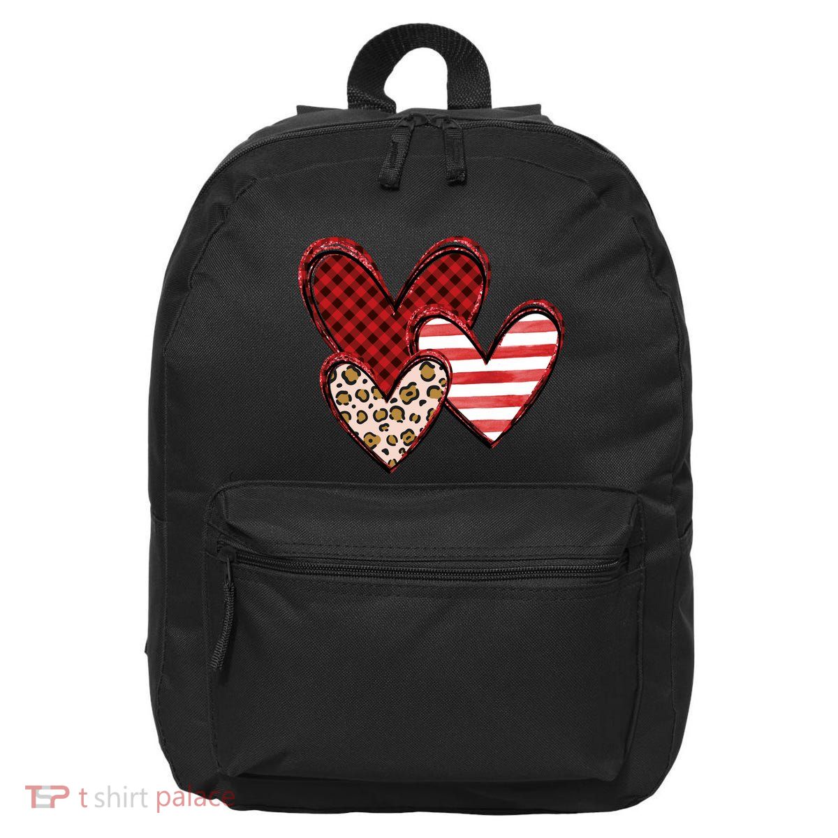 Cute Valentines Day Heart Pattern 16 in Basic Backpack