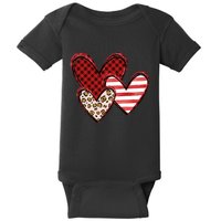 Cute Valentines Day Heart Pattern Baby Bodysuit