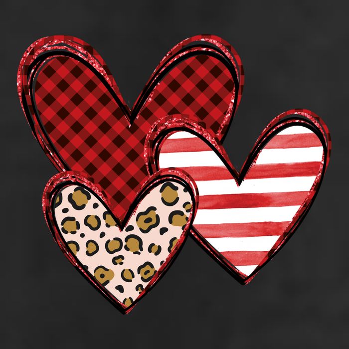 Cute Valentines Day Heart Pattern Golf Towel