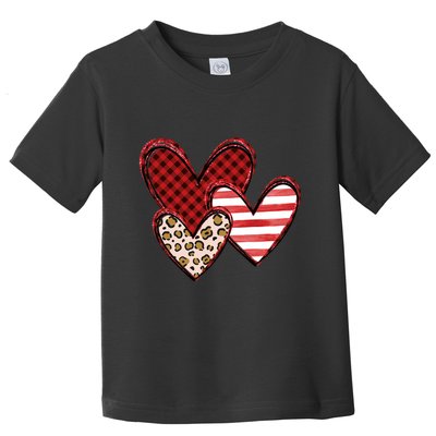 Cute Valentines Day Heart Pattern Toddler T-Shirt