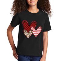 Cute Valentines Day Heart Pattern Kids T-Shirt