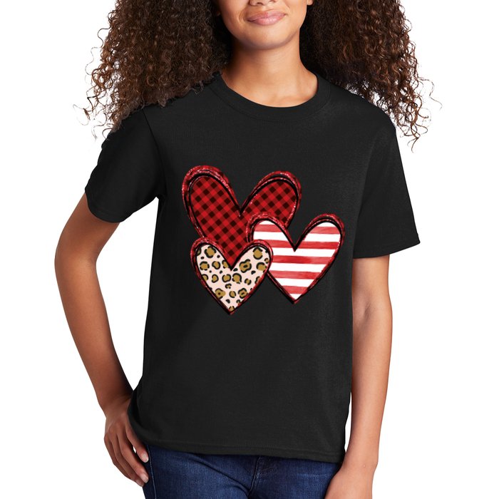 Cute Valentines Day Heart Pattern Kids T-Shirt