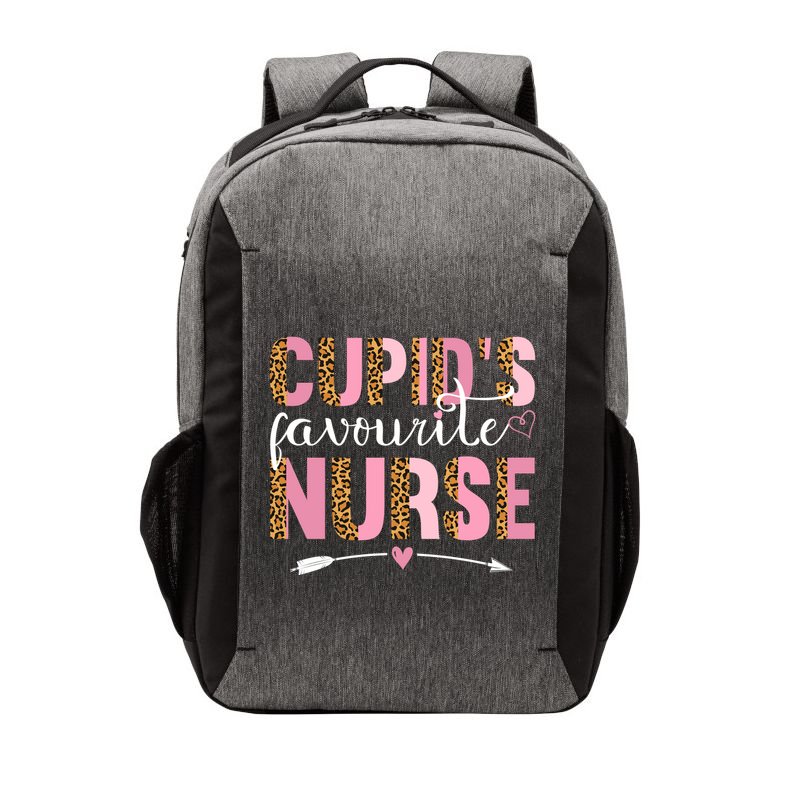 Cute Valentines Day Cupids Favorite Nurse Vector Backpack