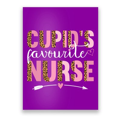 Cute Valentines Day Cupids Favorite Nurse Poster