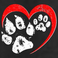 Cute Valentines Day Pet Lover Dog And Cat Paw Prints Adult Drive Performance Visor