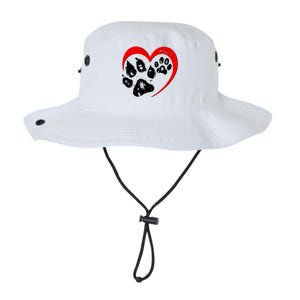 Cute Valentines Day Pet Lover Dog And Cat Paw Prints Legacy Cool Fit Booney Bucket Hat