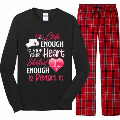 Cute Valentine Day CNA CRNA LPN LVN LAD CPN Nurses Nursing Long Sleeve Pajama Set