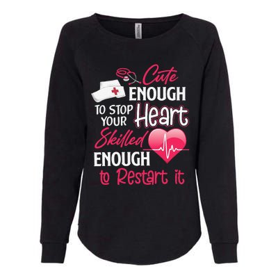 Cute Valentine Day CNA CRNA LPN LVN LAD CPN Nurses Nursing Womens California Wash Sweatshirt