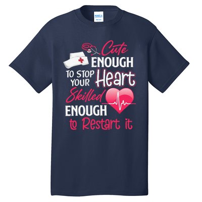 Cute Valentine Day CNA CRNA LPN LVN LAD CPN Nurses Nursing Tall T-Shirt