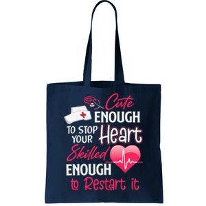 Cute Valentine Day CNA CRNA LPN LVN LAD CPN Nurses Nursing Tote Bag