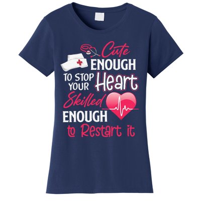 Cute Valentine Day CNA CRNA LPN LVN LAD CPN Nurses Nursing Women's T-Shirt