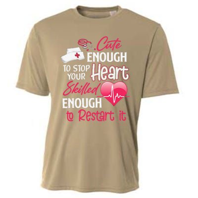 Cute Valentine Day CNA CRNA LPN LVN LAD CPN Nurses Nursing Cooling Performance Crew T-Shirt