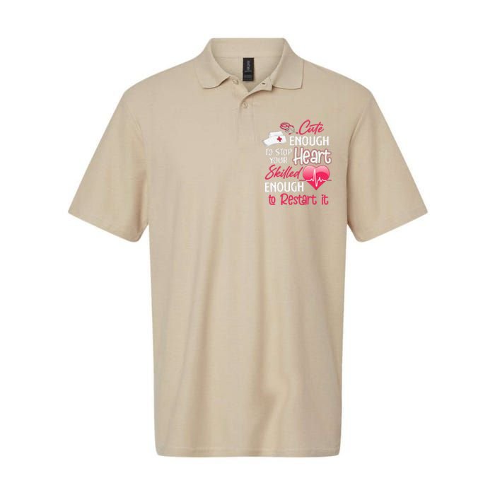 Cute Valentine Day CNA CRNA LPN LVN LAD CPN Nurses Nursing Softstyle Adult Sport Polo