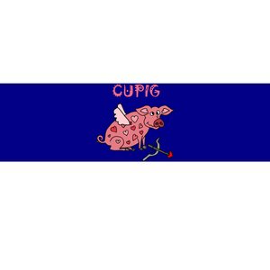 Cupig Valentine's Day Gift Funny Pig Cupid Lover Valentine's Great Gift Bumper Sticker