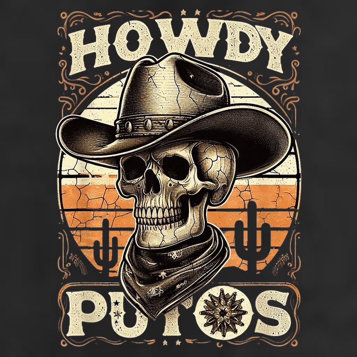 Clean Vintage Design With 'Howdy Putos' In Bold Ser Tumbler