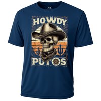 Clean Vintage Design With 'Howdy Putos' In Bold Ser Performance Shirt