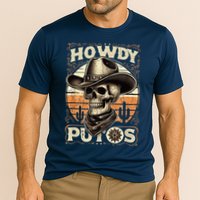 Clean Vintage Design With 'Howdy Putos' In Bold Ser Performance Shirt