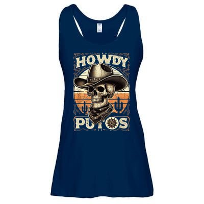 Clean Vintage Design With 'Howdy Putos' In Bold Ser Ladies Essential Flowy Tank