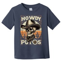 Clean Vintage Design With 'Howdy Putos' In Bold Ser Toddler T-Shirt