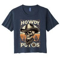 Clean Vintage Design With 'Howdy Putos' In Bold Ser Crop Top