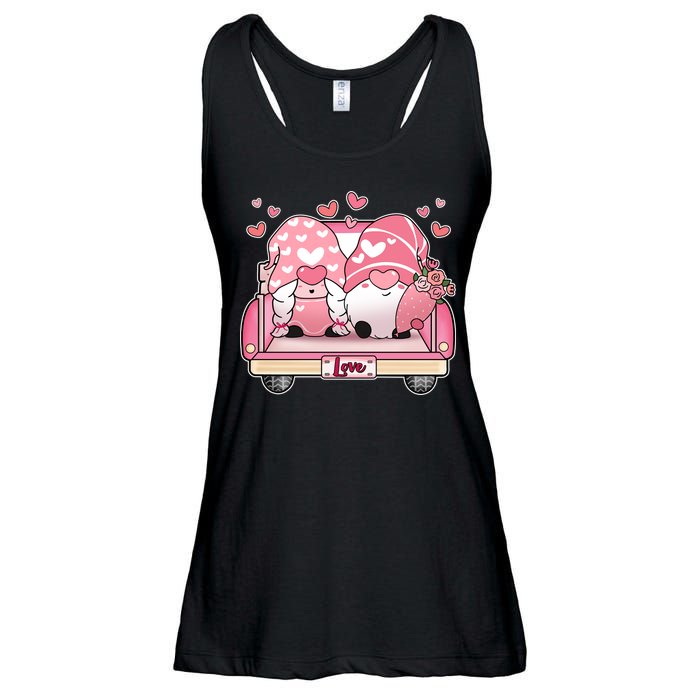 Cute Valentines Day Gnome Couple Love Ladies Essential Flowy Tank