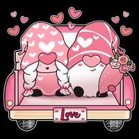 Cute Valentines Day Gnome Couple Love Ladies Essential Flowy Tank