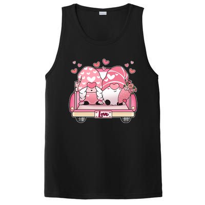 Cute Valentines Day Gnome Couple Love PosiCharge Competitor Tank