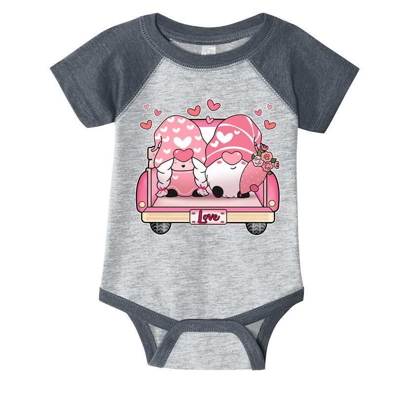 Cute Valentines Day Gnome Couple Love Infant Baby Jersey Bodysuit