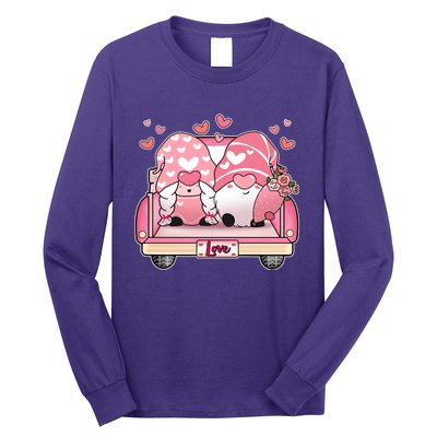 Cute Valentines Day Gnome Couple Love Long Sleeve Shirt