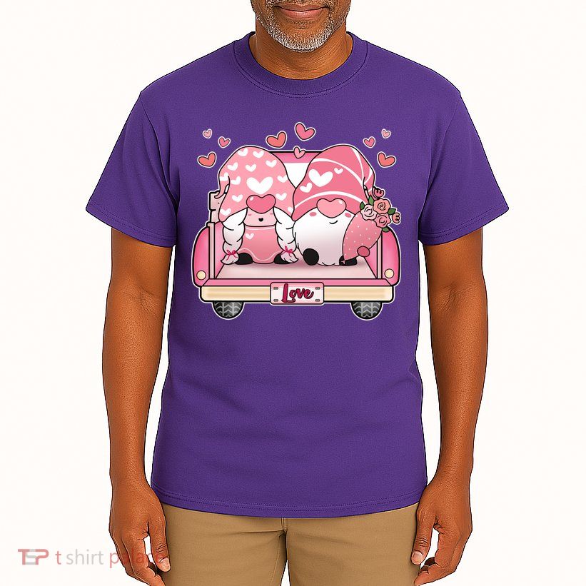 Cute Valentines Day Gnome Couple Love Tall T-Shirt