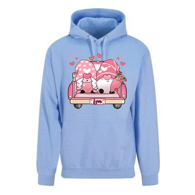 Cute Valentines Day Gnome Couple Love Unisex Surf Hoodie